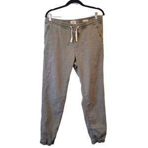 Marine Layer Men's Olive Green Saturday Slim Leg Pants Size L